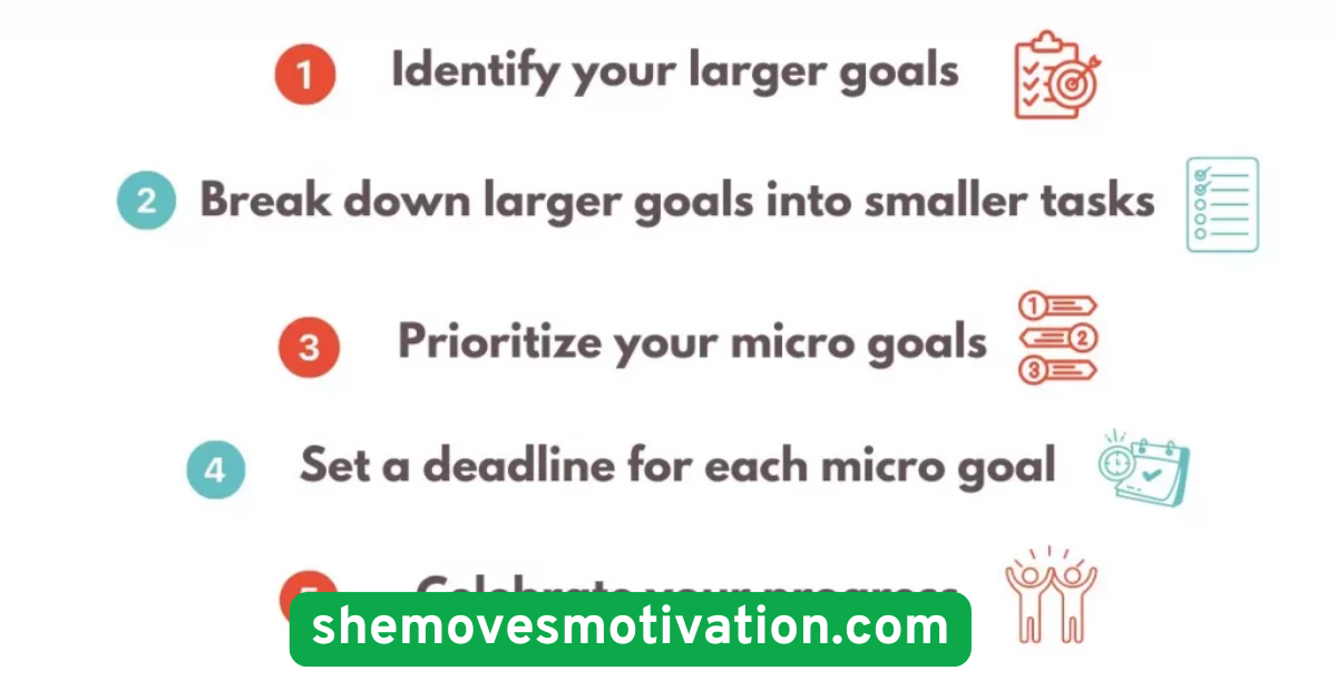  Set Micro Goals Instead of Overwhelming Targets