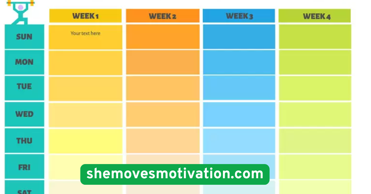 Create a Visual Workout Calendar