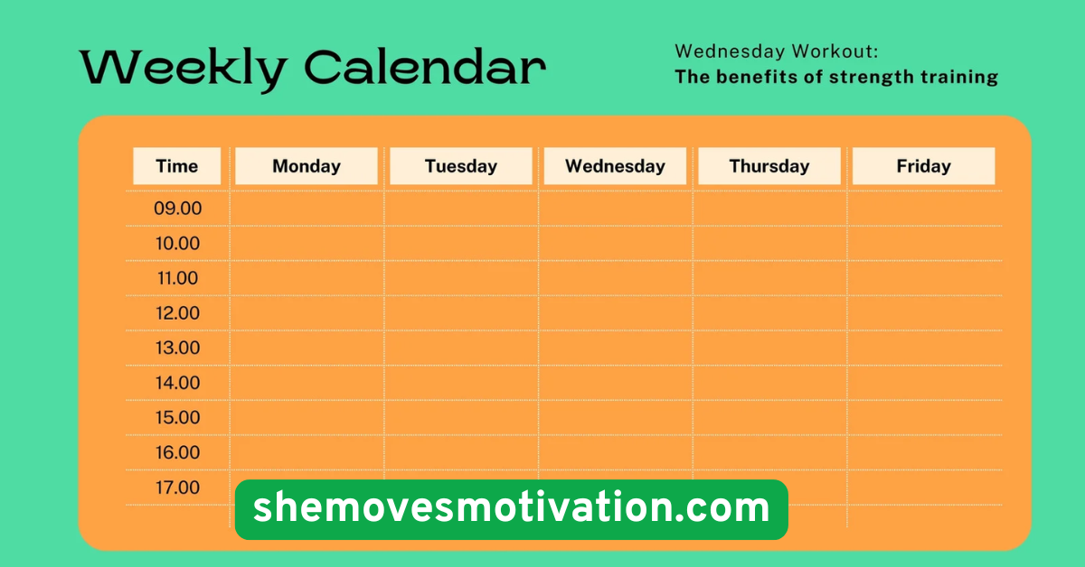 Create a Visual Workout Calendar