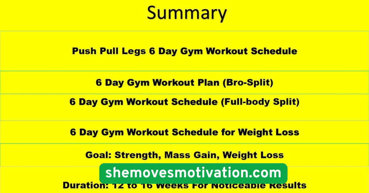 Commit to a Workout Schedule